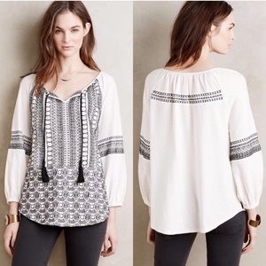 Anthropologie Akemi & Kin Aili Peasant Blouse